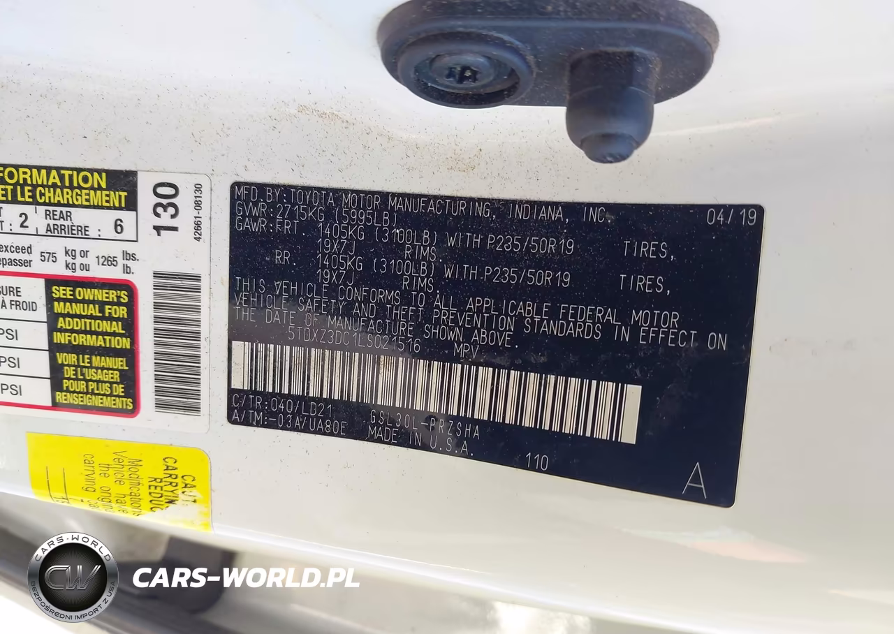 2020 Toyota Sienna Se Premium VIN:5TDXZ3DC1LS021516 - 9