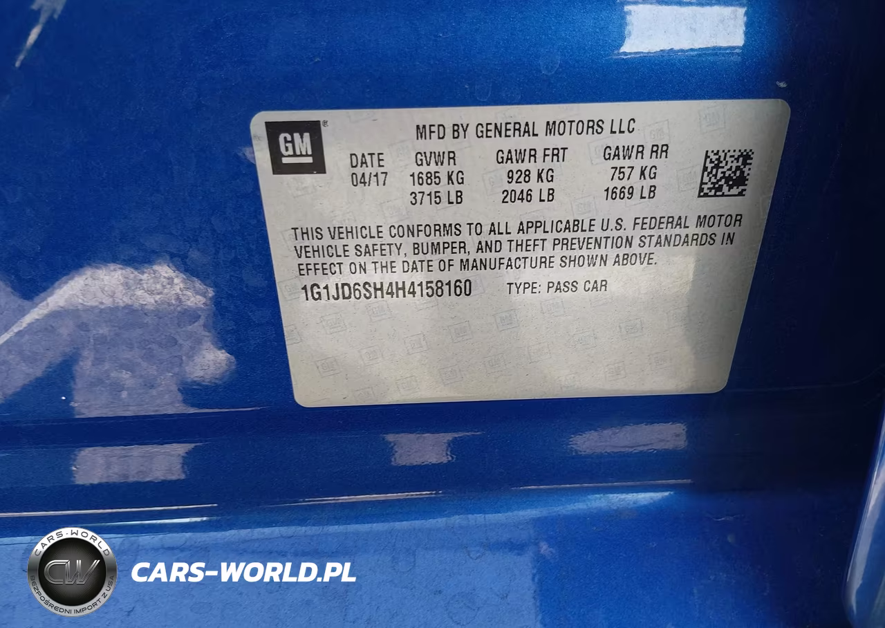2017 Chevrolet Sonic Lt Auto VIN:1G1JD6SH4H4158160 - 9