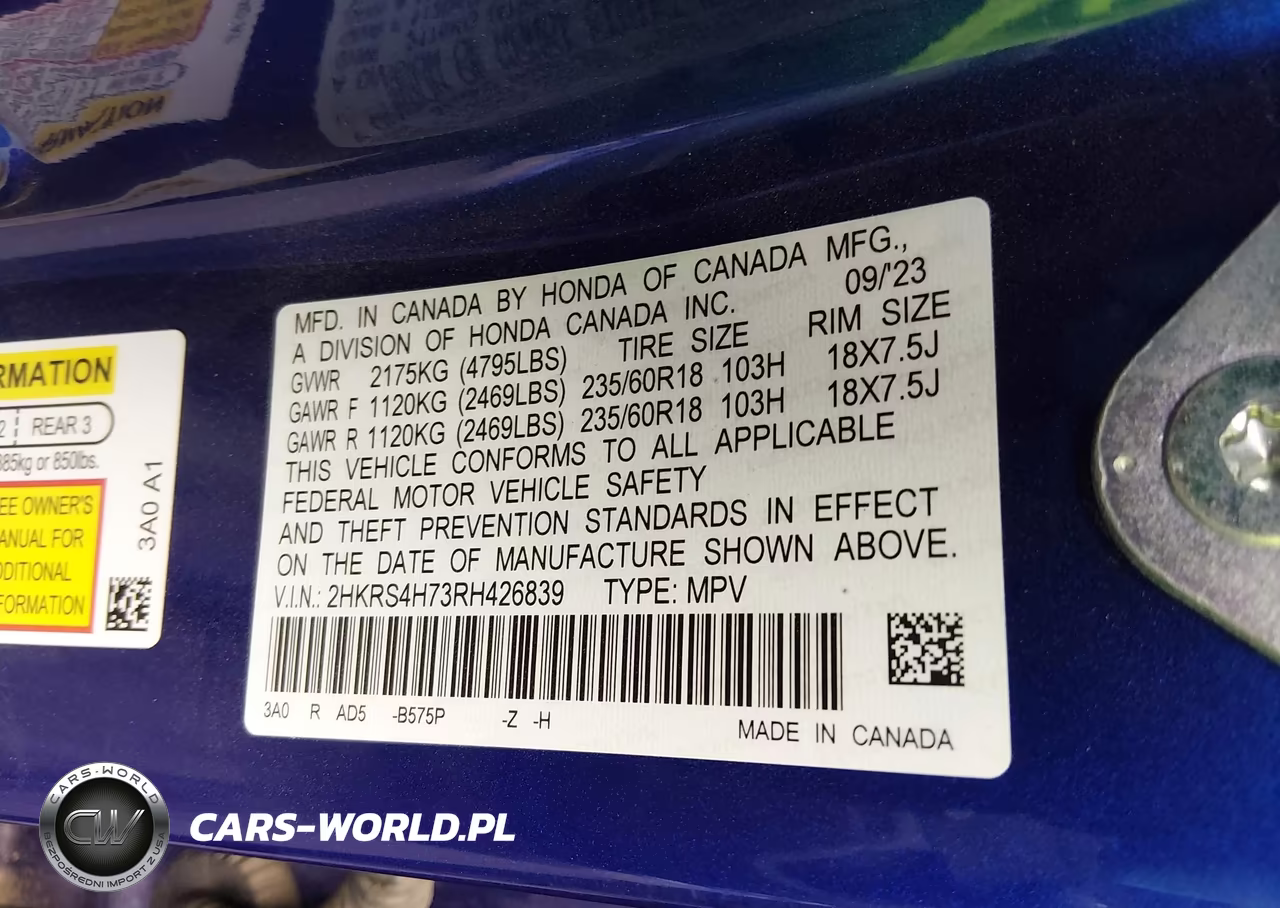 2024 Honda Cr-V Ex-L Awd VIN:2HKRS4H73RH426839 - 9