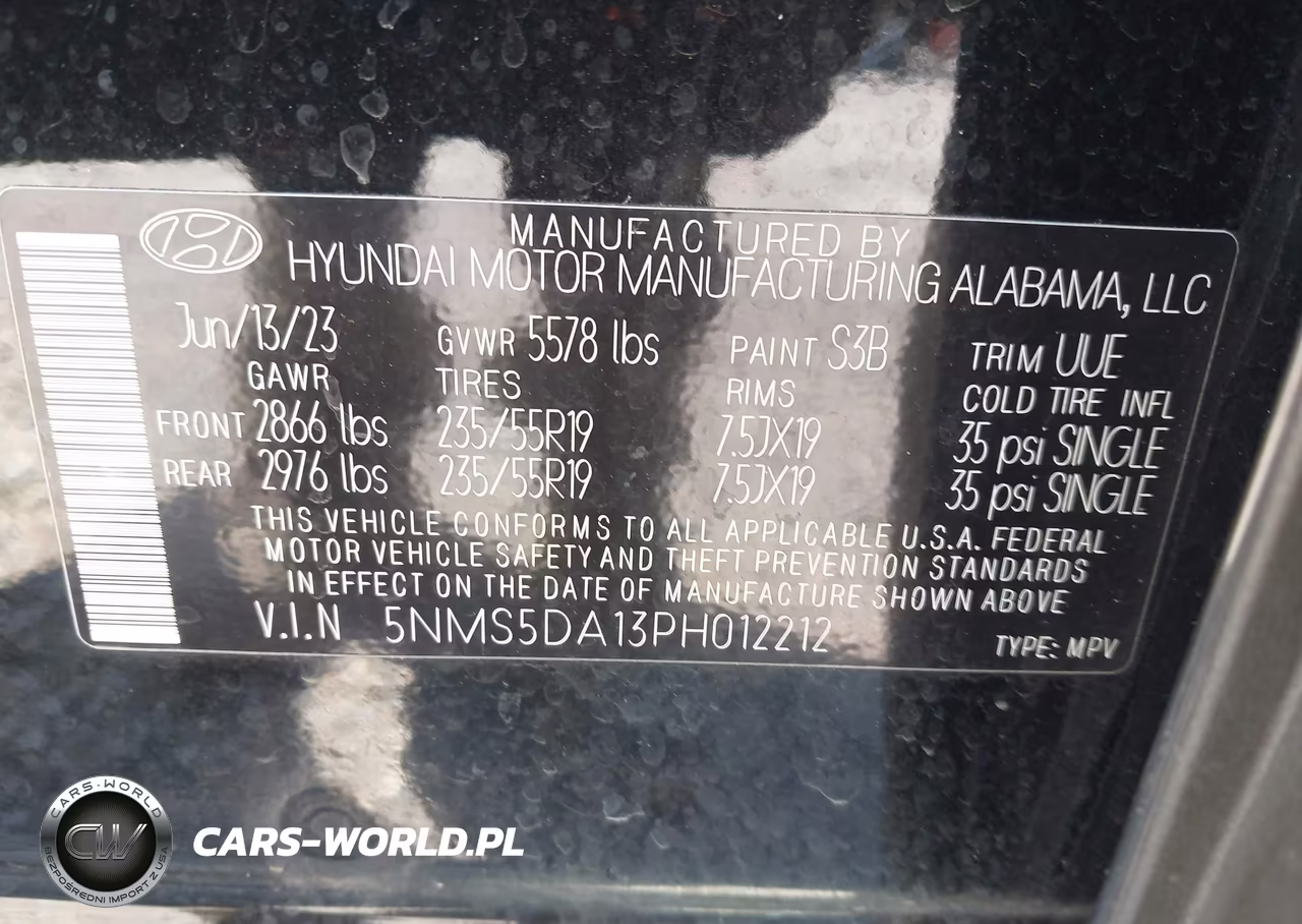 2023 Hyundai Santa Fe Hybrid Limited VIN:5NMS5DA13PH012212 - 9