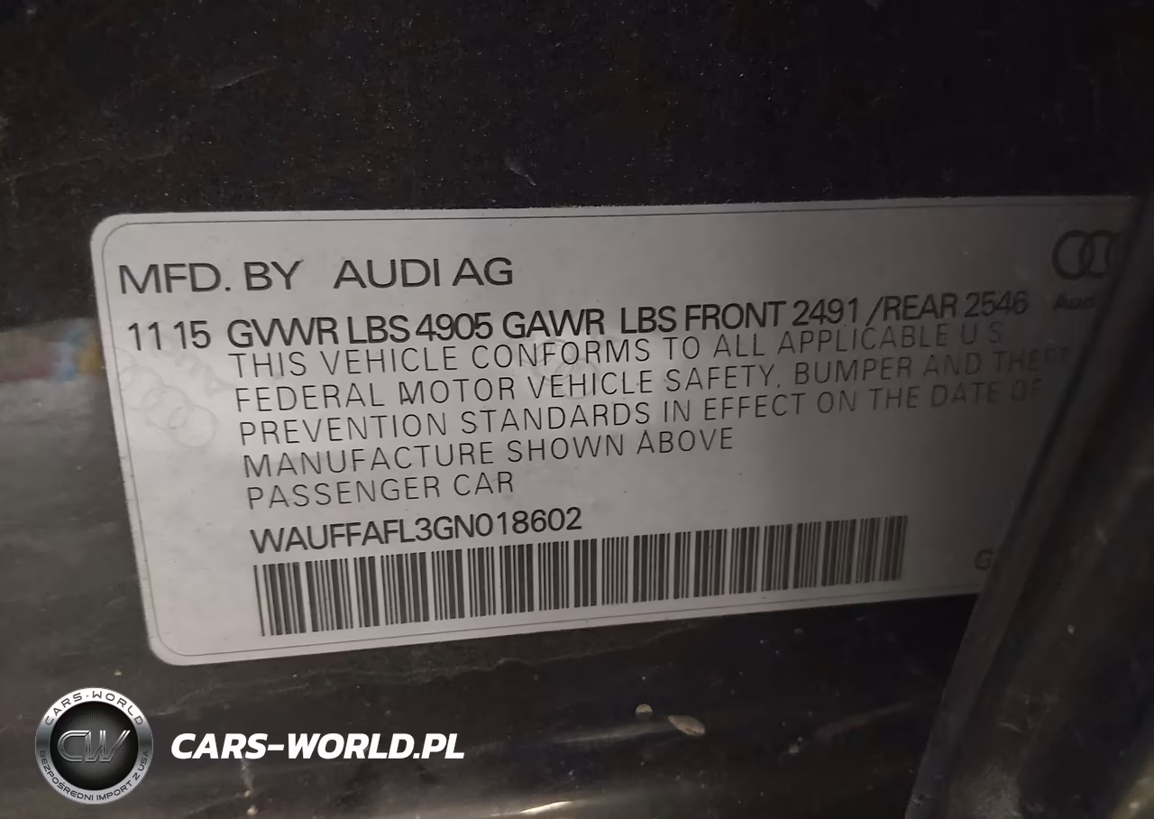 2016 Audi A4 2.0T Premium VIN:WAUFFAFL3GN018602 - 9