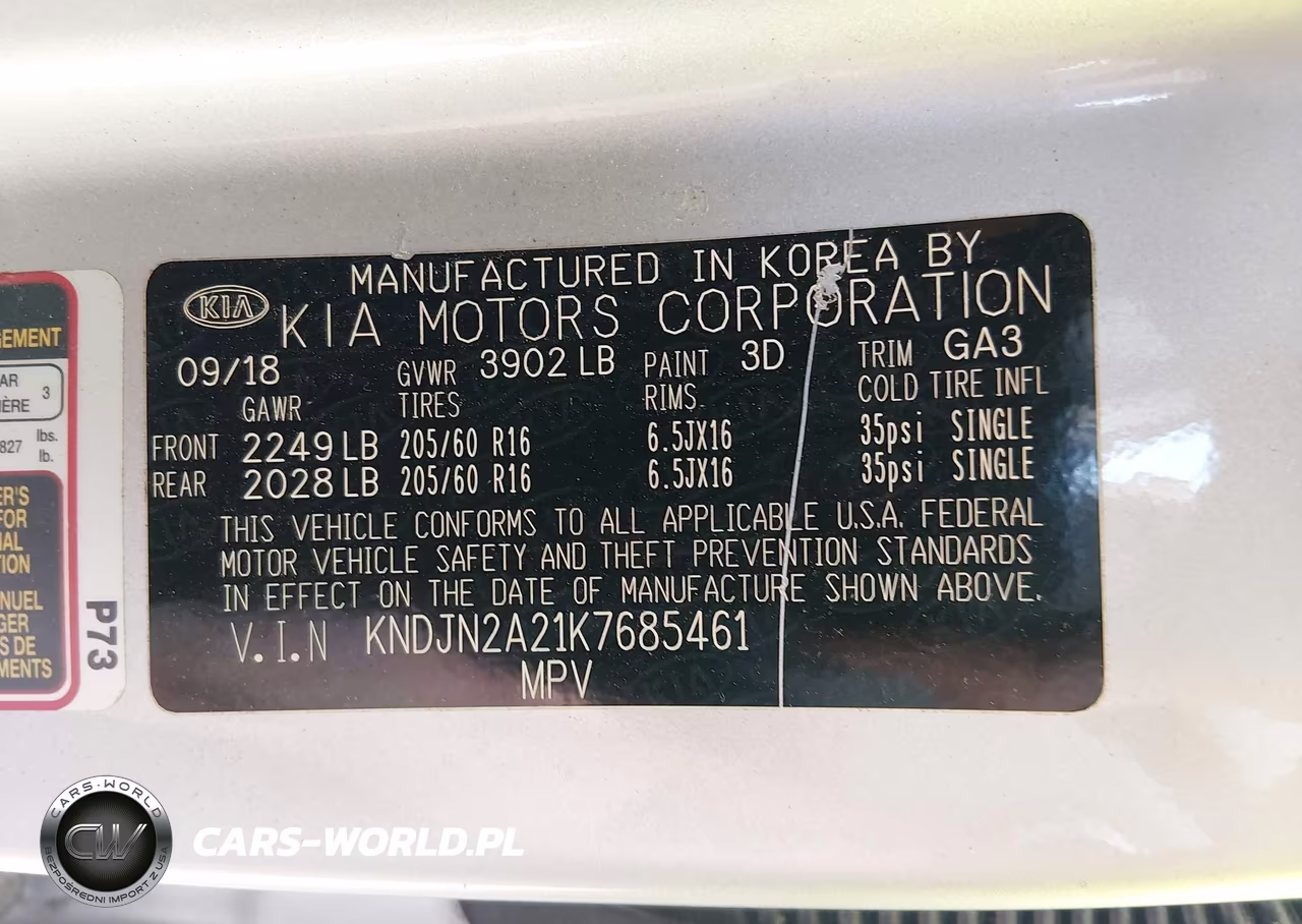 2019 Kia Soul VIN:KNDJN2A21K7685461 - 9