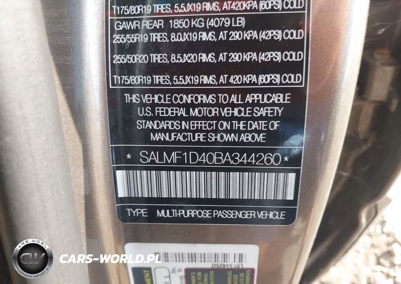 2011 Land Rover Range Rover Hse VIN:SALMF1D40BA344260 - 9
