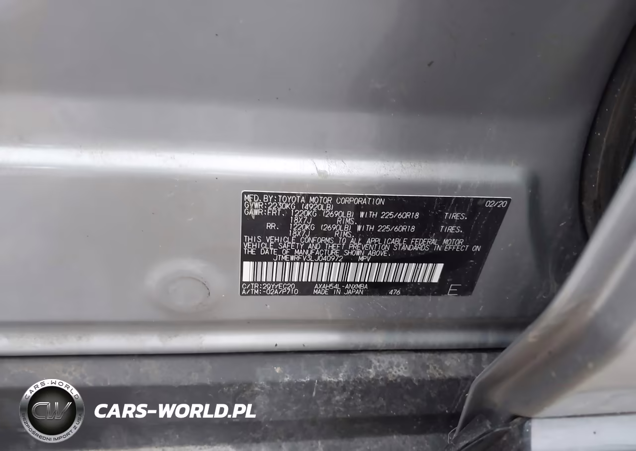 2020 Toyota Rav4 Hybrid Xse VIN:JTMEWRFV3LJ040972 - 9