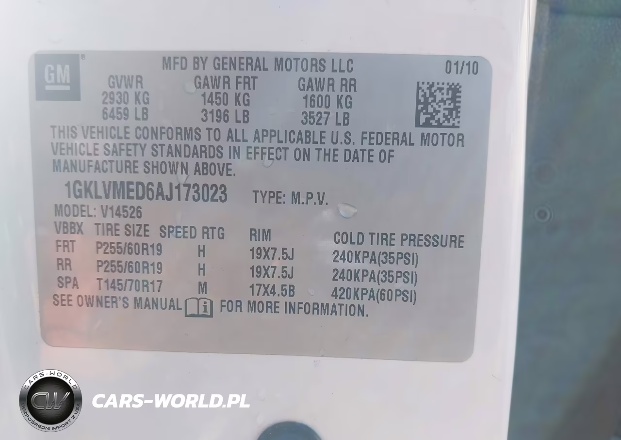 2010 GMC Acadia Slt-1 VIN:1GKLVMED6AJ173023 - 9