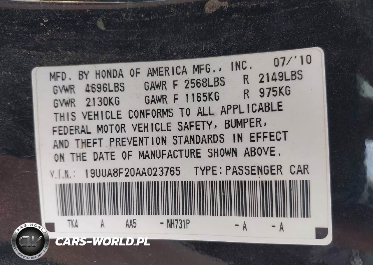 2010 Acura Tl 3.5 VIN:19UUA8F20AA023765 - 9