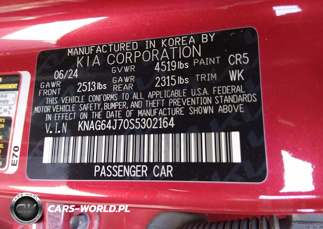 2025 Kia K5 Gt-Line VIN:KNAG64J70S5302164 - 9