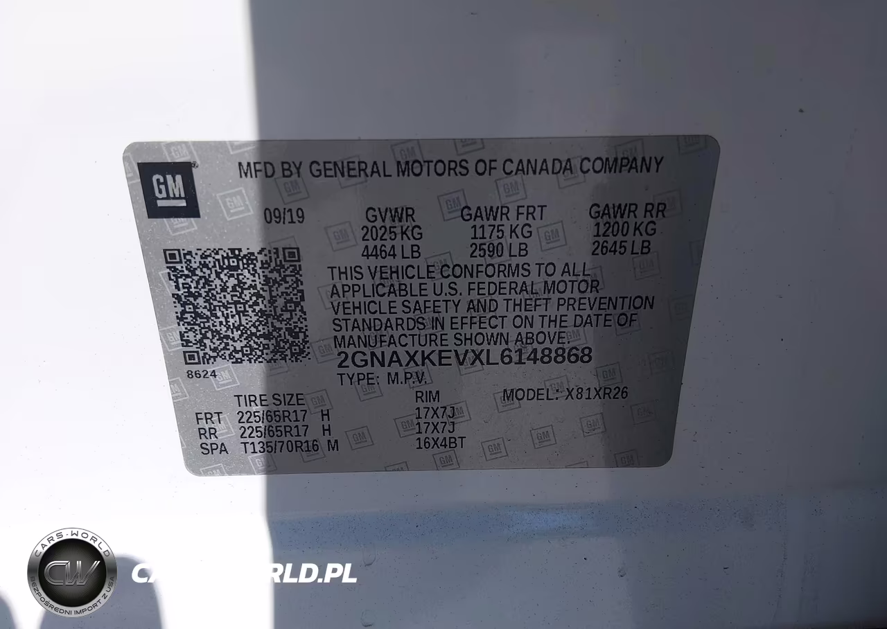 2020 Chevrolet Equinox Fwd Lt 1.5L Turbo VIN:2GNAXKEVXL6148868 - 9