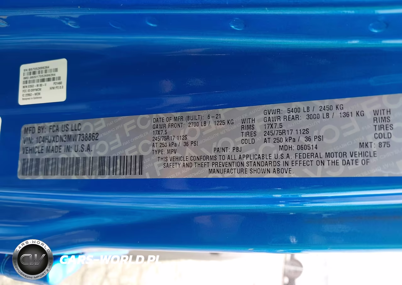 JEEP WRANGLER U VIN:1C4HJXDN3MW738862 - 9