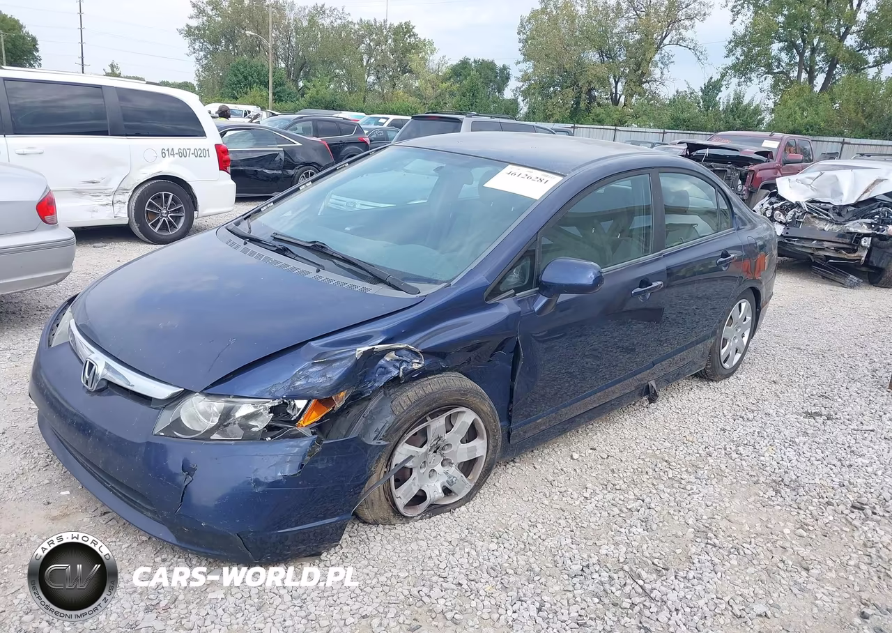 2008 Honda Civic Lx VIN:1HGFA16588L062631 - 2