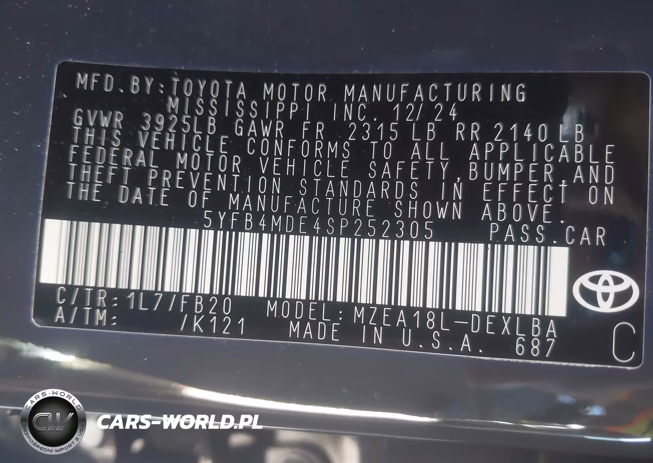 2025 Toyota Corolla Le VIN:5YFB4MDE4SP252305 - 9