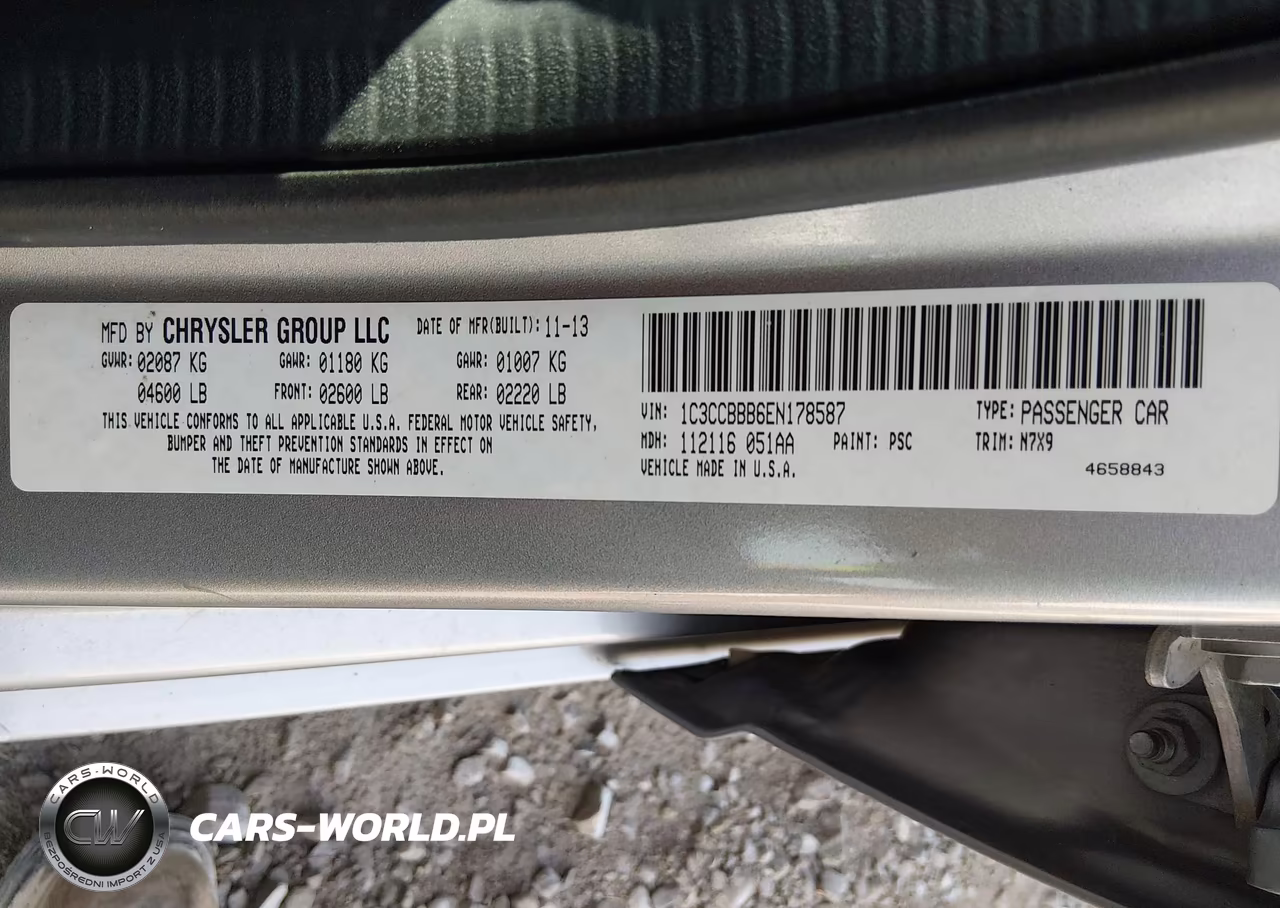2014 Chrysler 200 Touring VIN:1C3CCBBB6EN178587 - 9