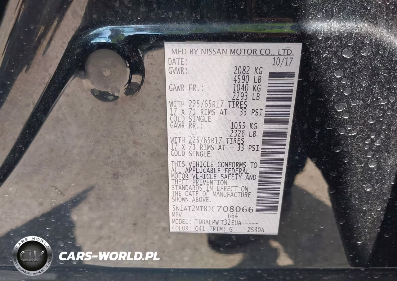 2018 Nissan Rogue S VIN:5N1AT2MT8JC708066 - 9