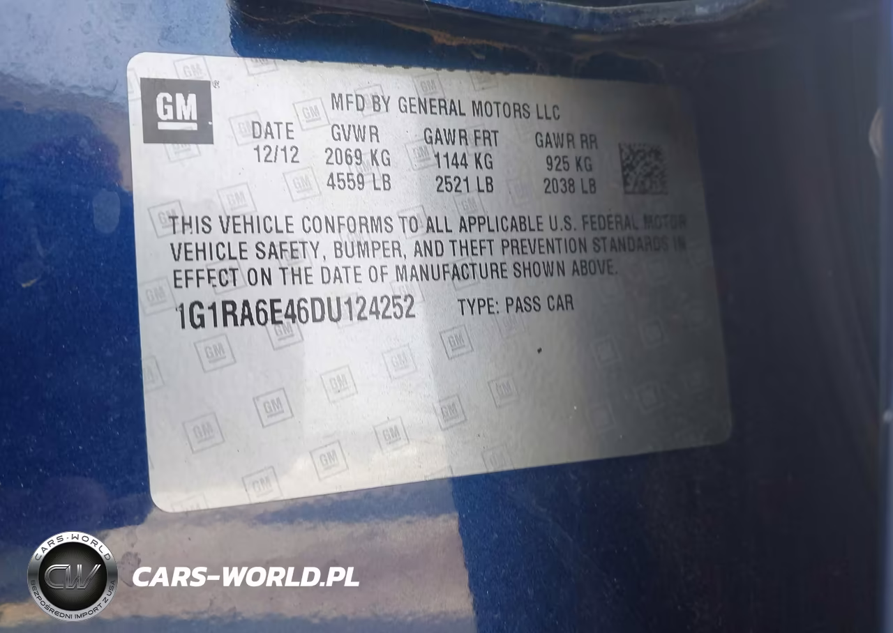 2013 Chevrolet Volt VIN:1G1RA6E46DU124252 - 9