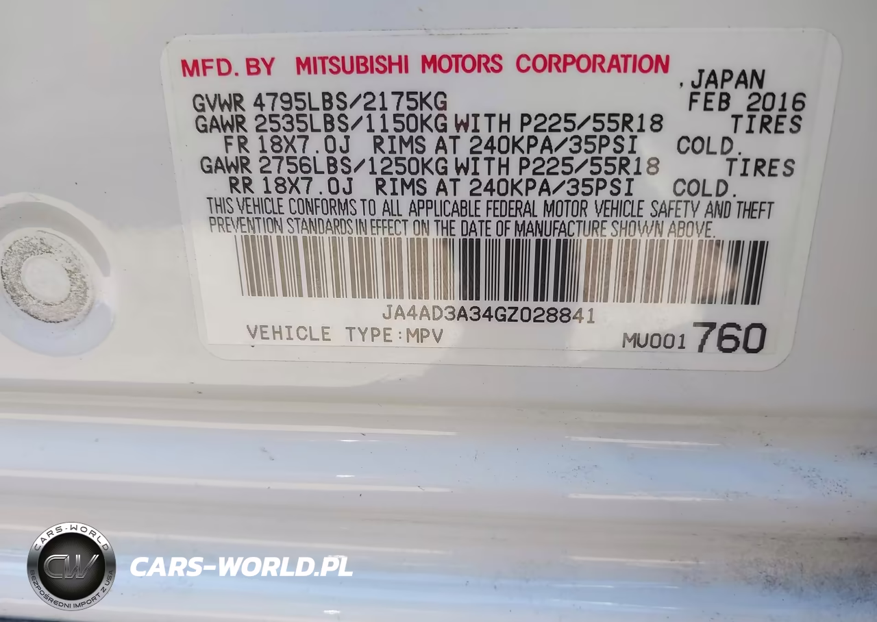 2016 Mitsubishi Outlander Se-Sel VIN:JA4AD3A34GZ028841 - 9