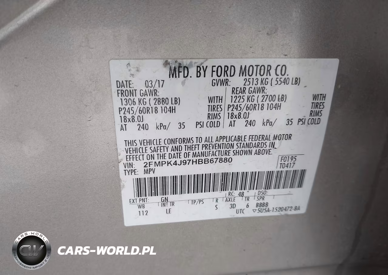 2017 Ford Edge Sel VIN:2FMPK4J97HBB67880 - 9