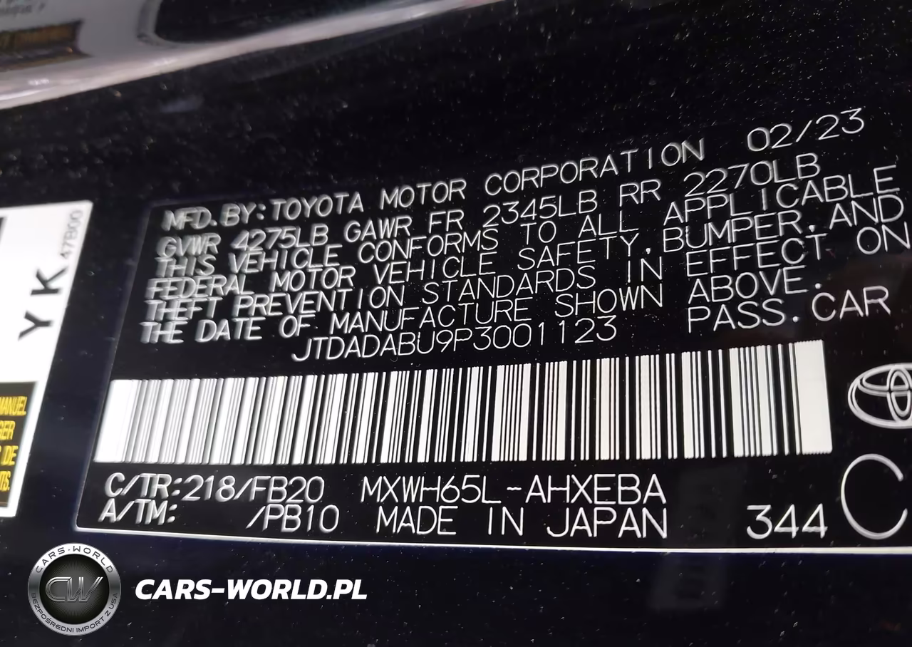 2023 Toyota Prius Le Awd-E VIN:JTDADABU9P3001123 - 9