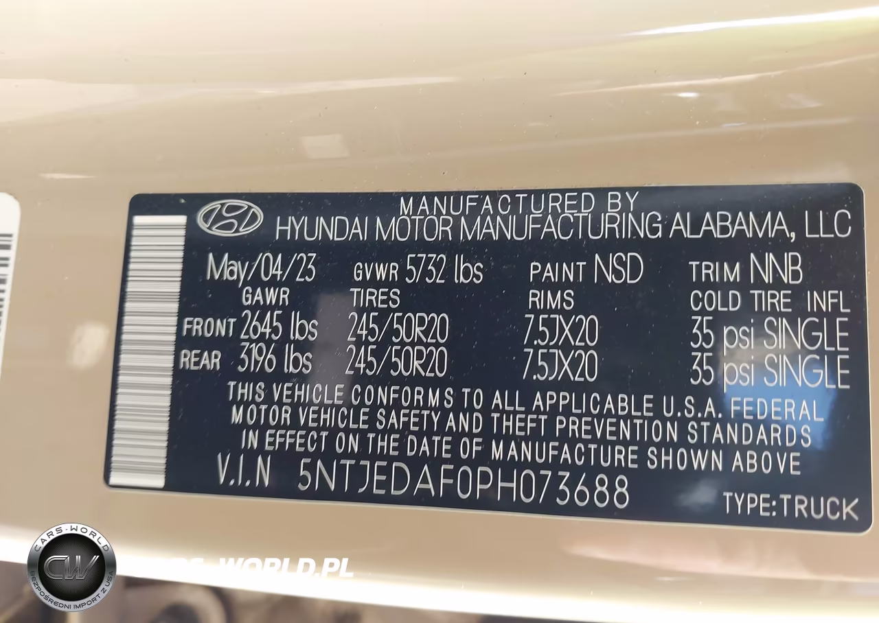 2023 Hyundai Santa Cruz Limited VIN:5NTJEDAF0PH073688 - 9