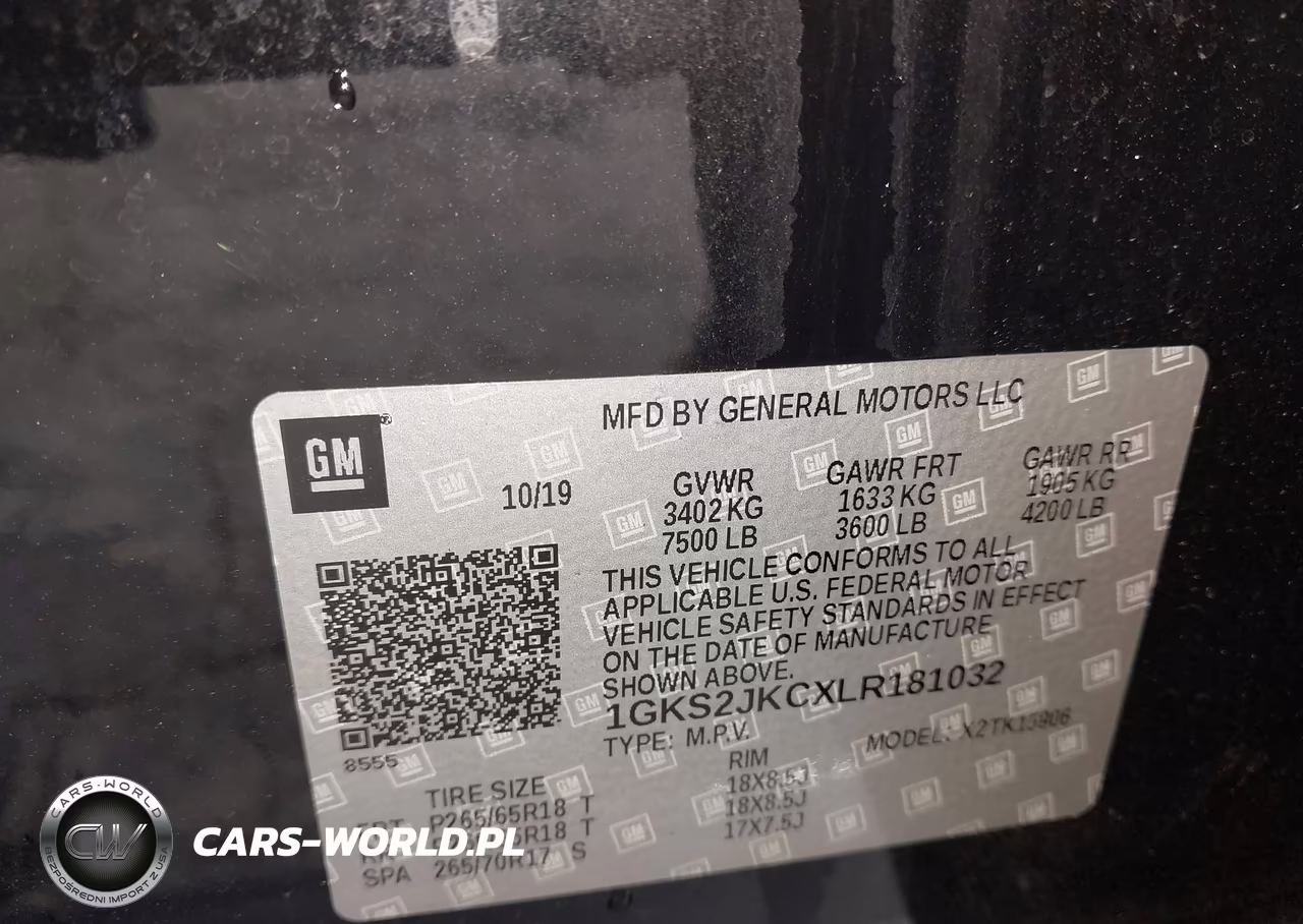 2020 GMC Yukon Xl 4Wd Slt Standard Edition VIN:1GKS2JKCXLR181032 - 9