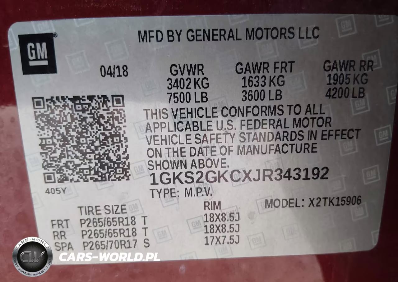 2018 GMC Yukon Xl Slt VIN:1GKS2GKCXJR343192 - 9