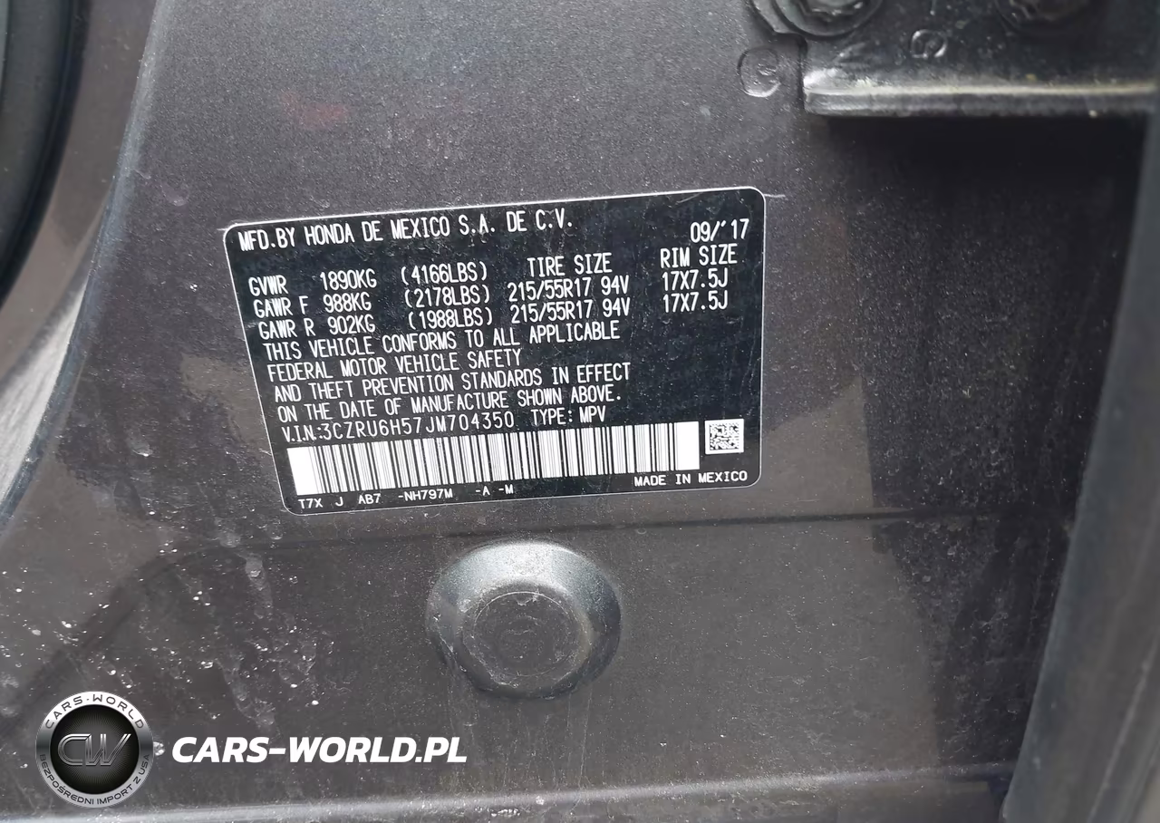 2018 Honda Hr-V Ex VIN:3CZRU6H57JM704350 - 9