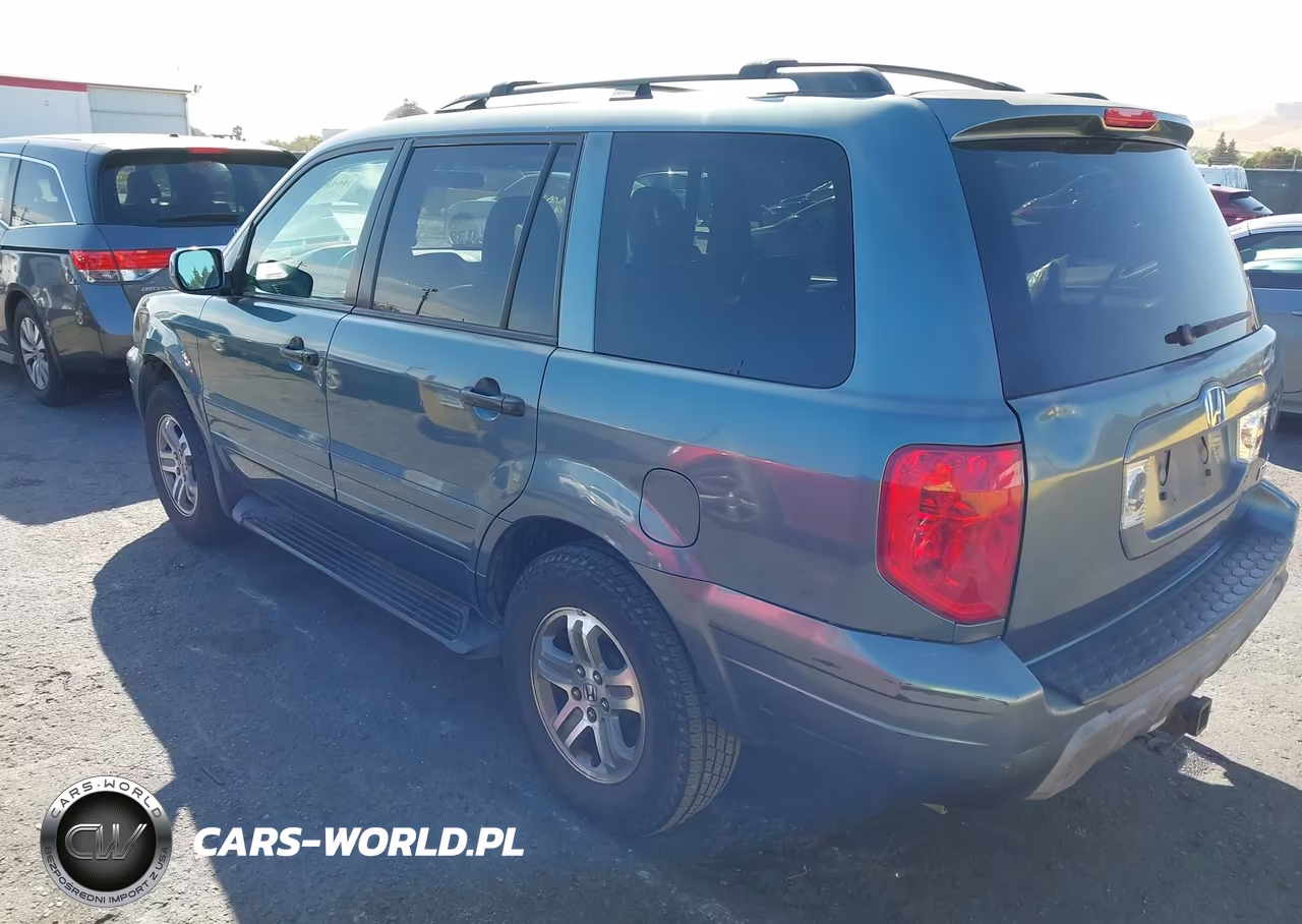 2005 Honda Pilot Ex-L VIN:2HKYF18535H523241 - 3