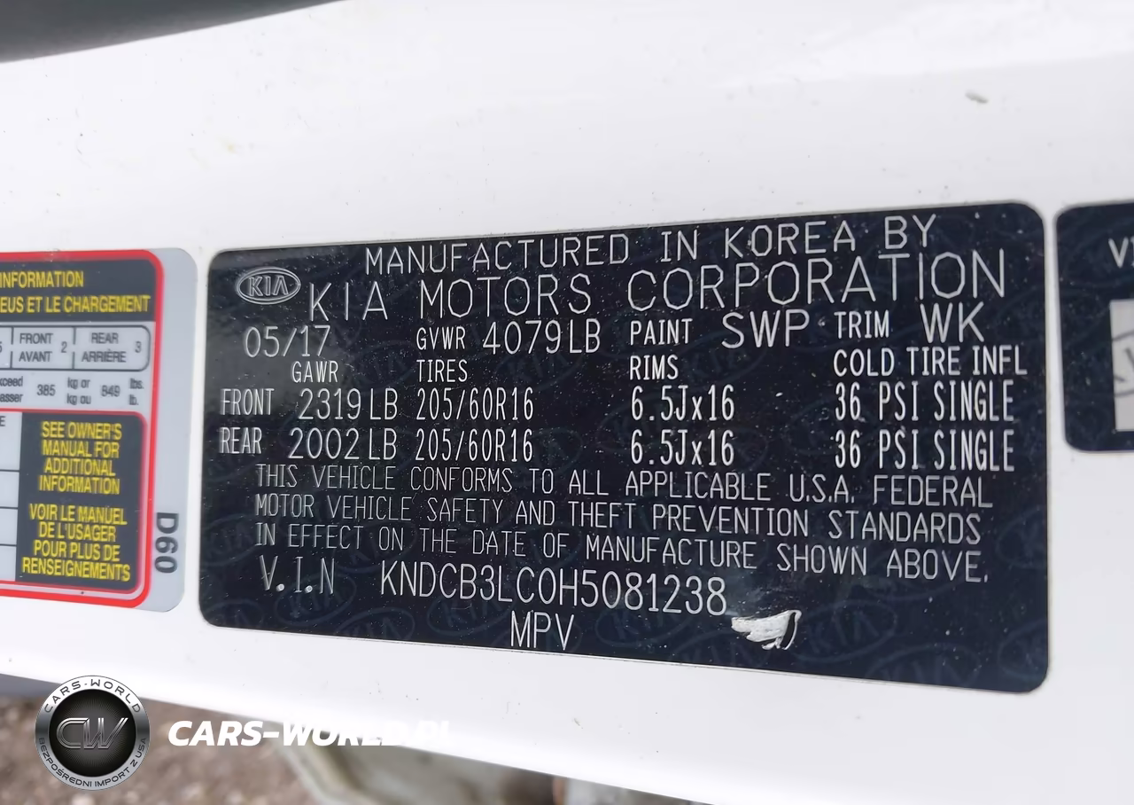 2017 Kia Niro Fe VIN:KNDCB3LC0H5081238 - 9