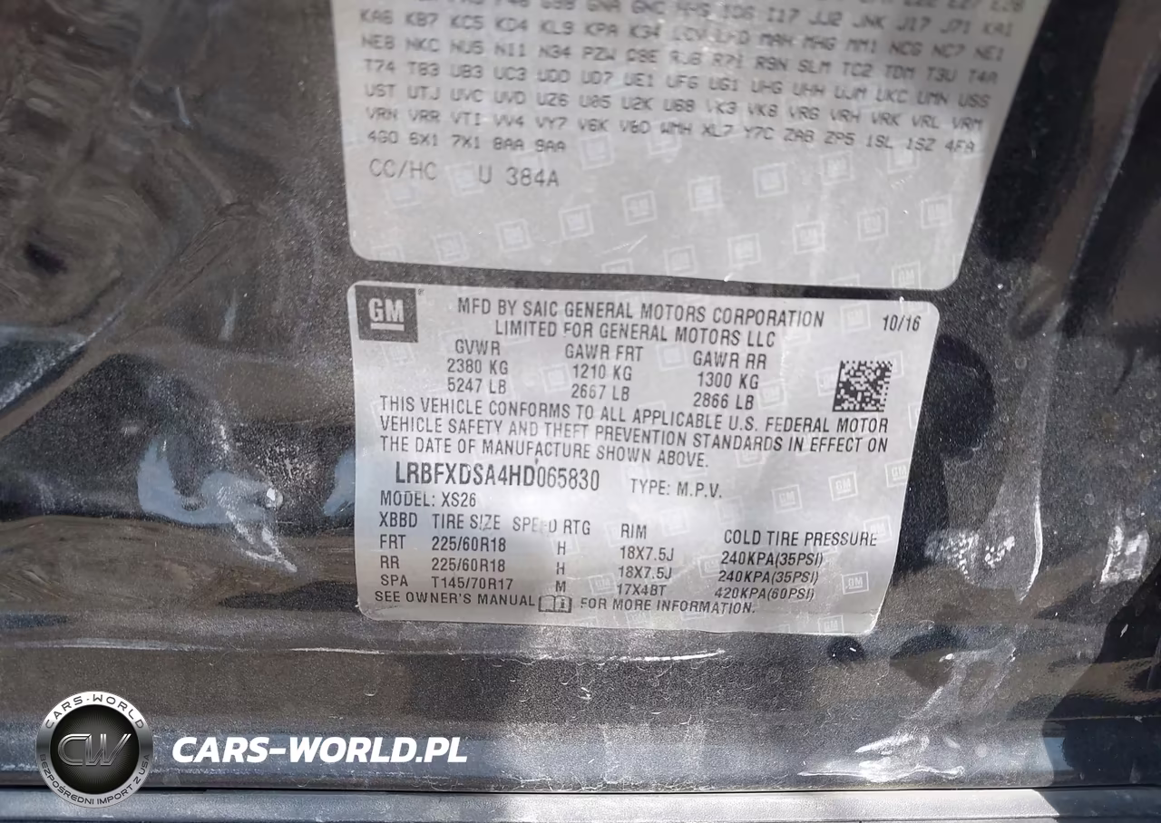 2017 Buick Envision Essence VIN:LRBFXDSA4HD065830 - 9