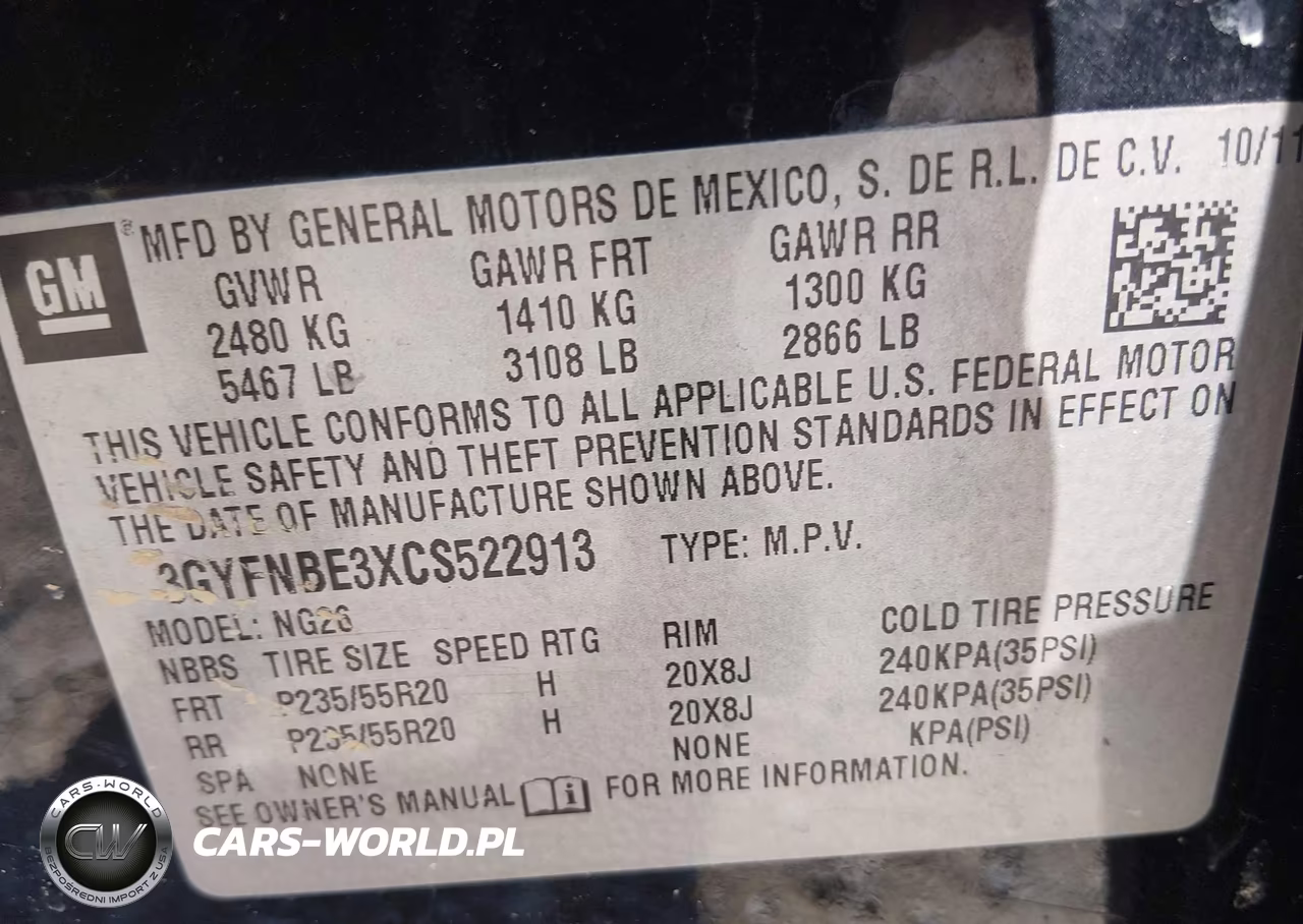 2012 Cadillac Srx Performance Collection VIN:3GYFNBE3XCS522913 - 9
