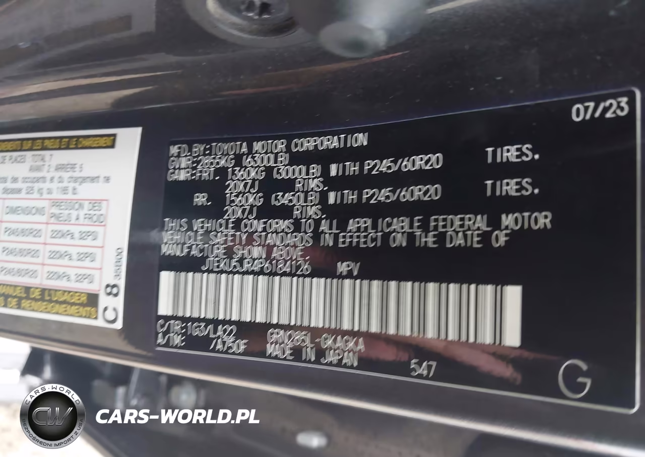 2023 Toyota 4Runner Limited VIN:JTEKU5JR4P6184126 - 9