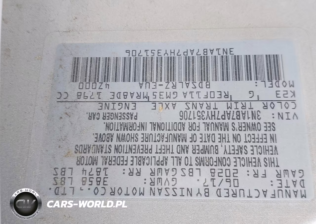 2017 Nissan Sentra Sr VIN:3N1AB7AP7HY351706 - 9