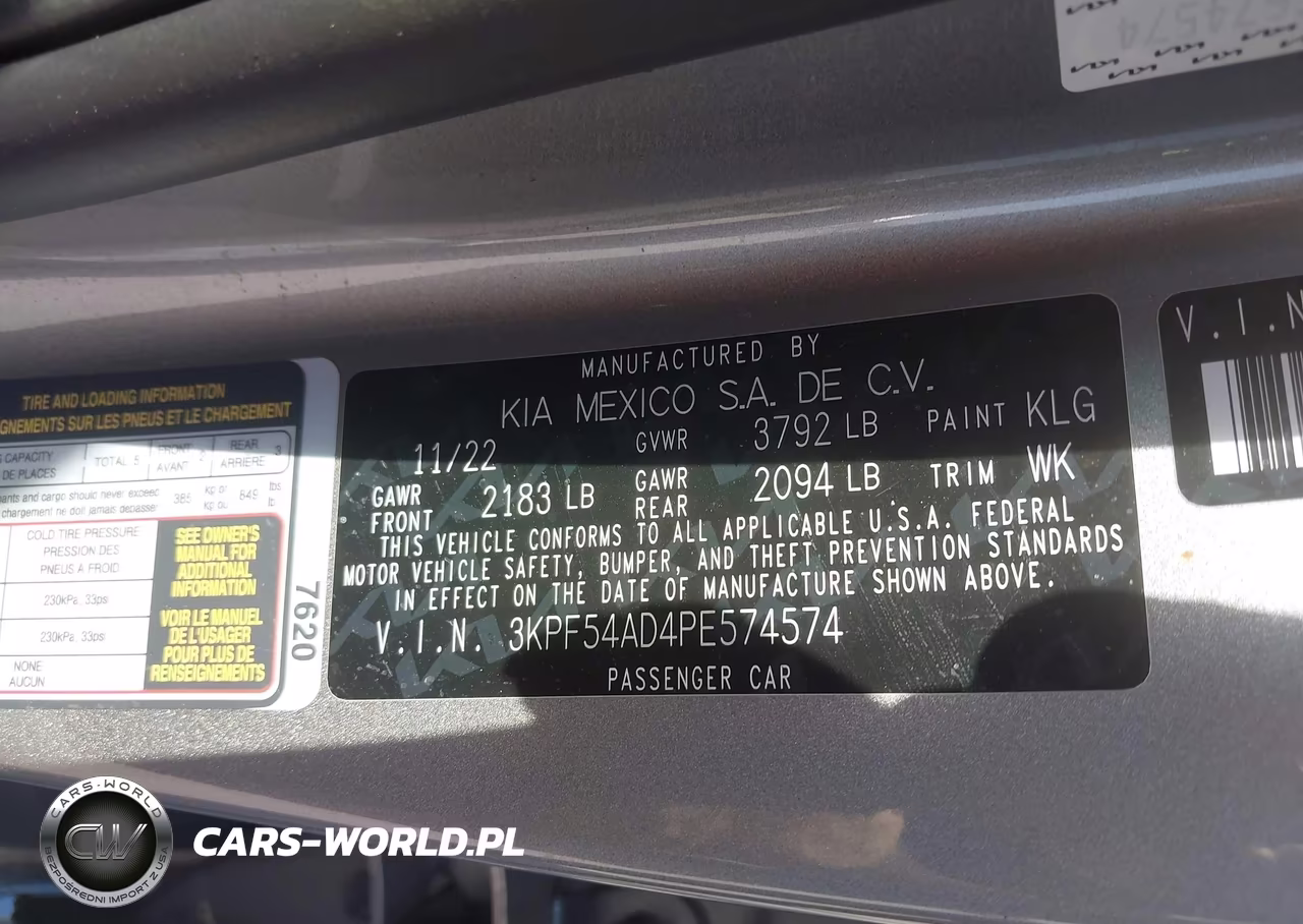 2023 Kia Forte Gt-Line VIN:3KPF54AD4PE574574 - 9