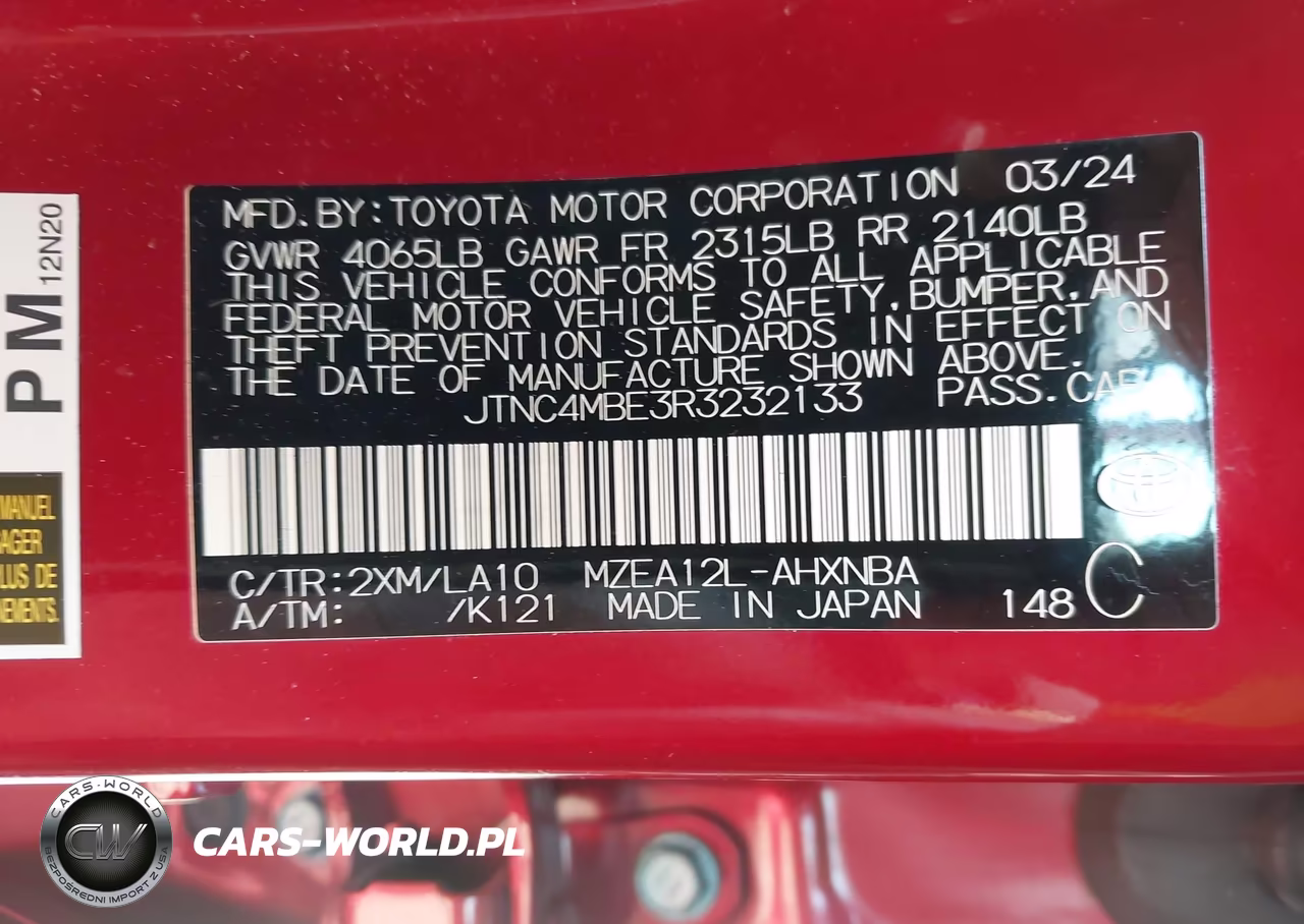 2024 Toyota Corolla Xse VIN:JTNC4MBE3R3232133 - 9