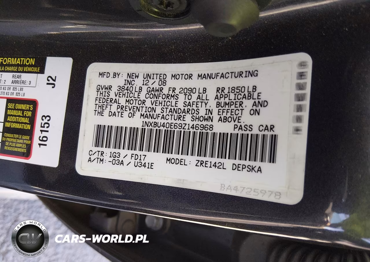 2009 Toyota Corolla S VIN:1NXBU40E69Z146968 - 9