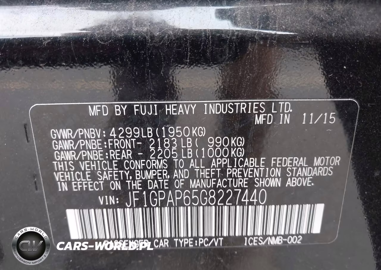 2016 Subaru Impreza 2.0I Sport Premium VIN:JF1GPAP65G8227440 - 9