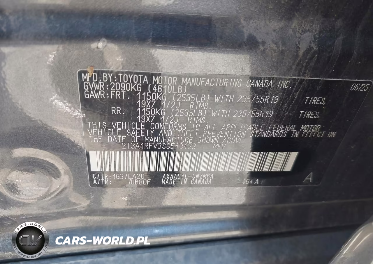 2025 Toyota Rav4 Xle Premium VIN:2T3A1RFV3SC543433 - 9