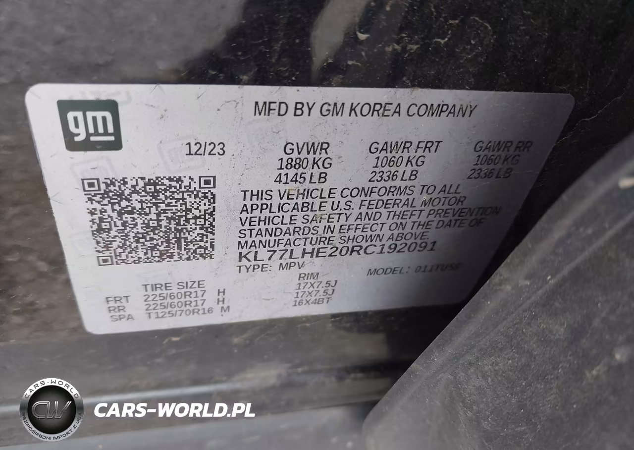 2024 Chevrolet Trax Fwd Lt VIN:KL77LHE20RC192091 - 9