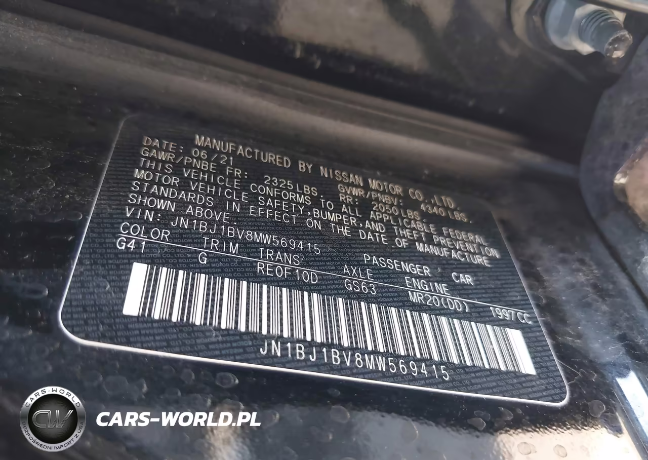 2021 Nissan Rogue Sport Sv Fwd Xtronic Cvt VIN:JN1BJ1BV8MW569415 - 9