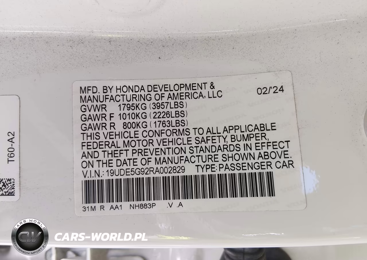 2024 Acura Integra Type S VIN:19UDE5G92RA002829 - 9