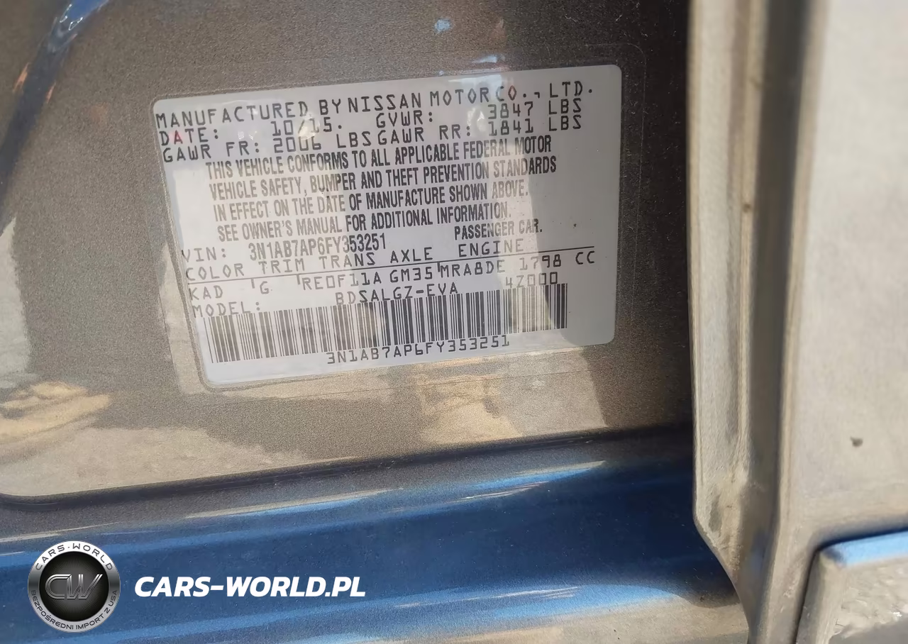 2015 Nissan Sentra Sl VIN:3N1AB7AP6FY353251 - 9