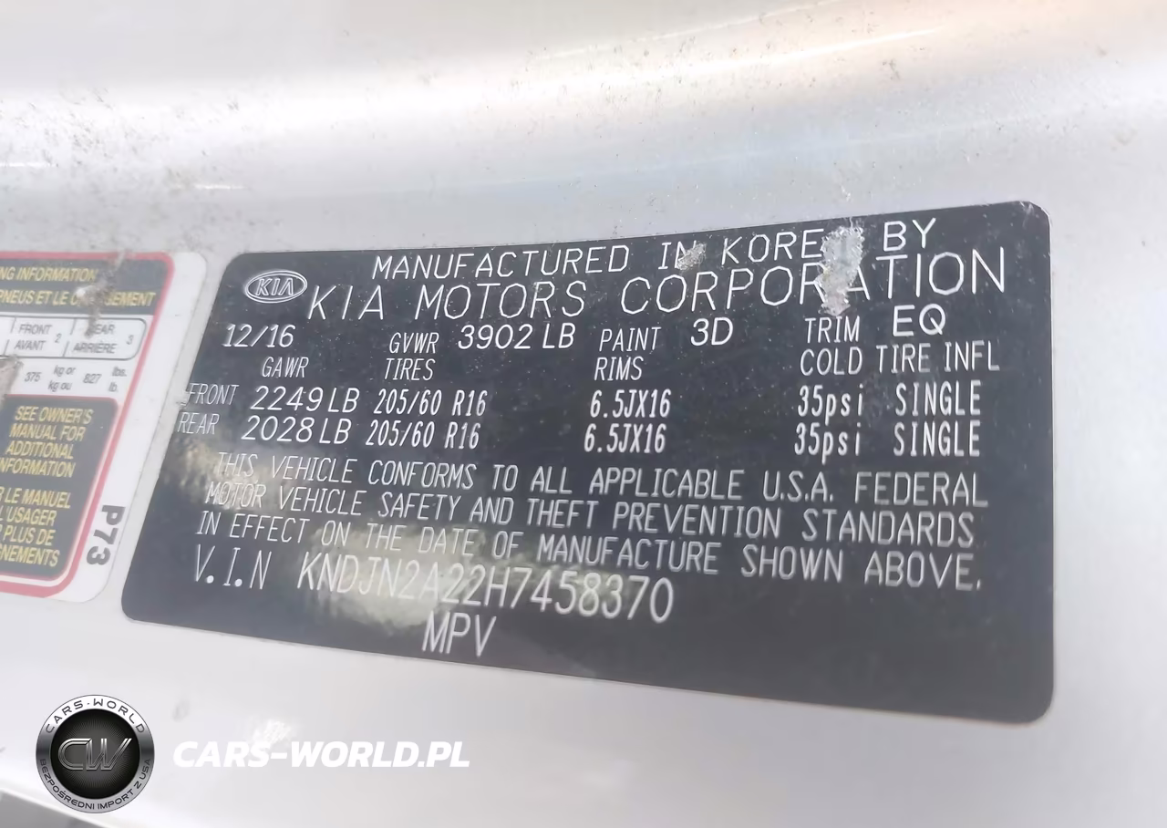 2017 Kia Soul VIN:KNDJN2A22H7458370 - 9