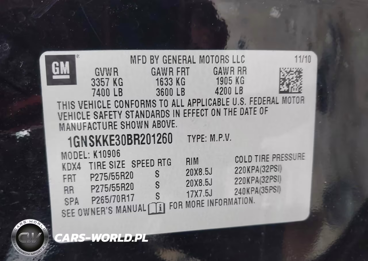 2011 Chevrolet Suburban Ltz VIN:1GNSKKE30BR201260 - 9