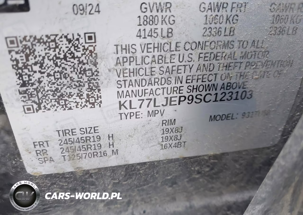 2025 Chevrolet Trax Fwd 2Rs VIN:KL77LJEP9SC123103 - 9