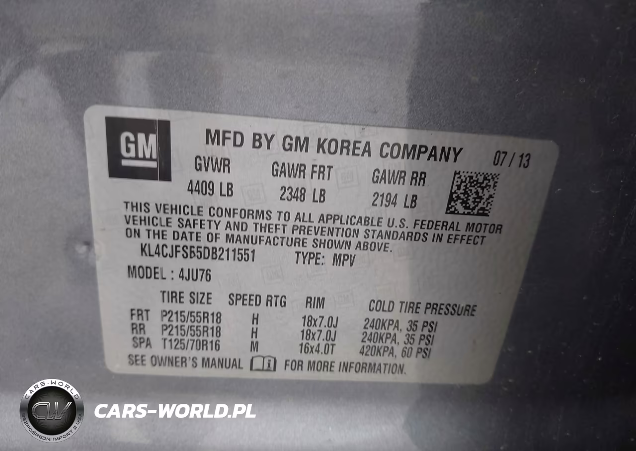 2013 Buick Encore Convenience VIN:KL4CJFSB5DB211551 - 9