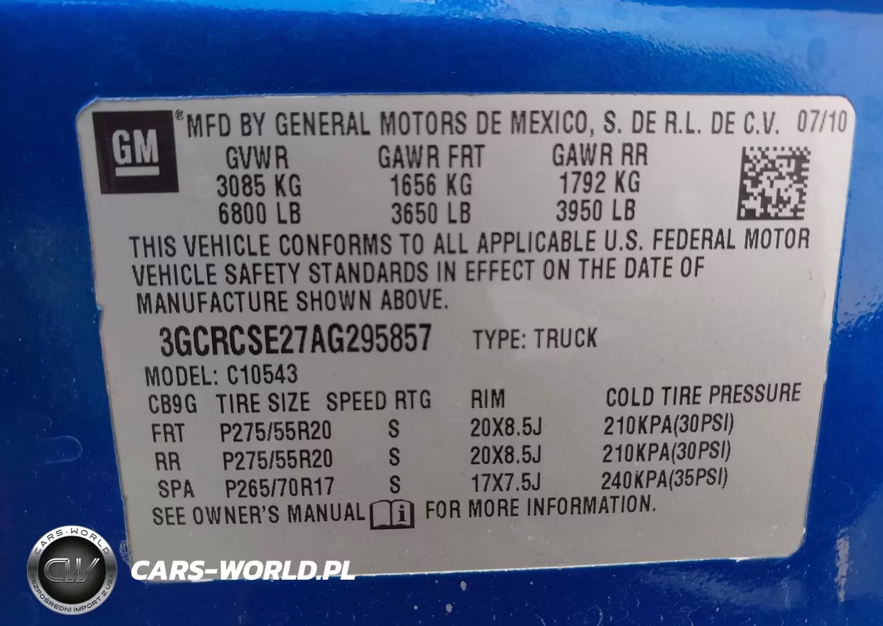 2010 Chevrolet Silverado 1500 Lt VIN:3GCRCSE27AG295857 - 9