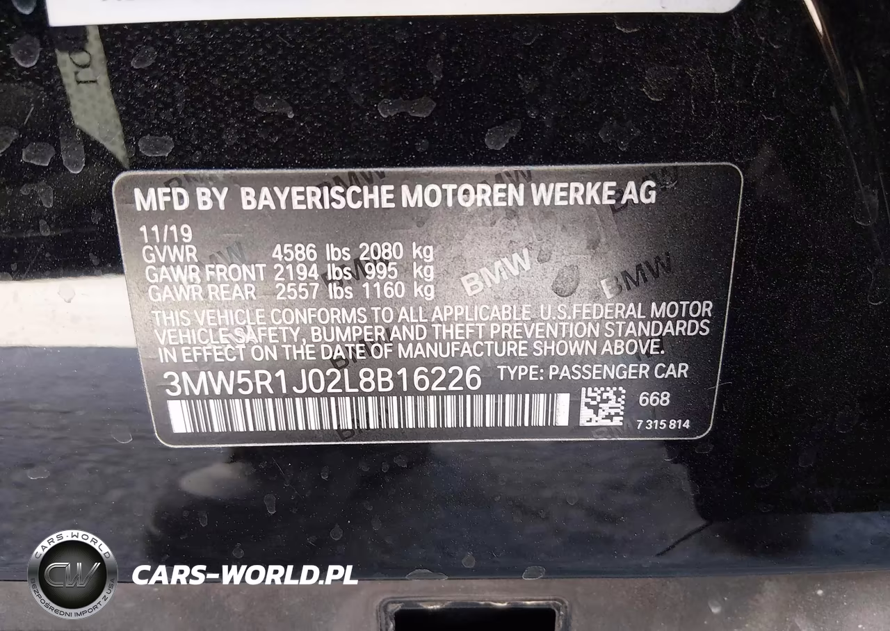 2020 BMW 330I VIN:3MW5R1J02L8B16226 - 9
