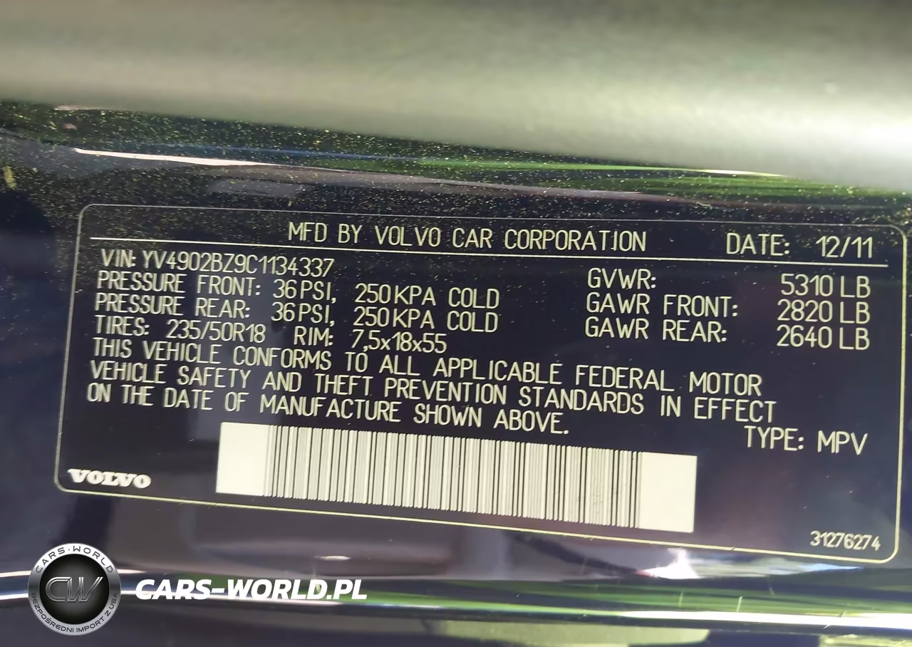 2012 Volvo Xc70 T6-T6 Platinum-T6 Premier Plus VIN:YV4902BZ9C1134337 - 9