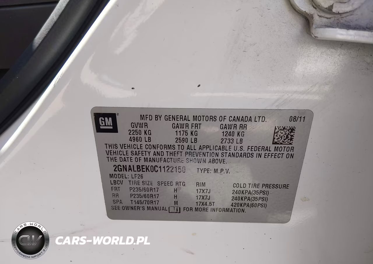 2012 Chevrolet Equinox Ls VIN:2GNALBEK0C1122150 - 9