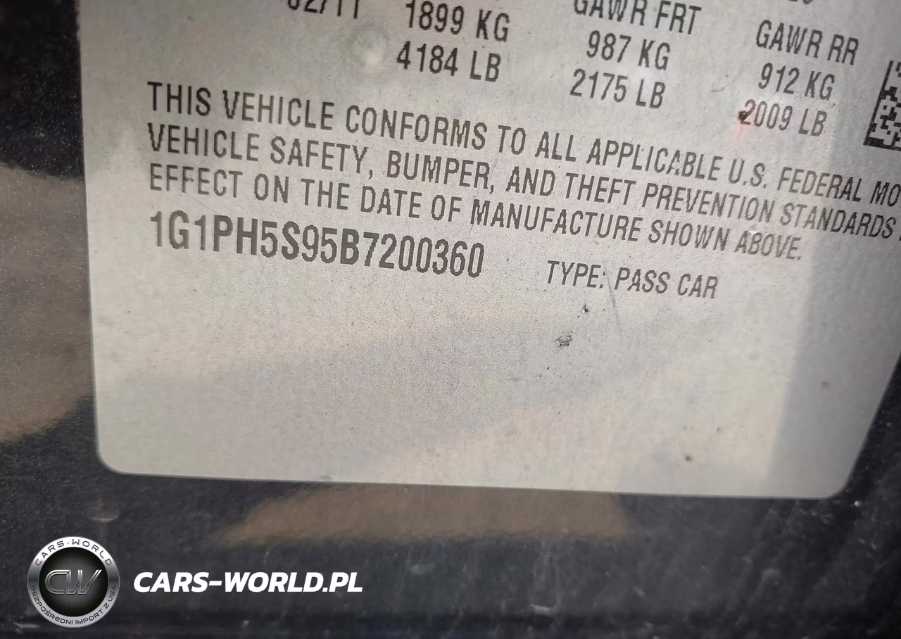 2011 Chevrolet Cruze Ltz VIN:1G1PH5S95B7200360 - 9