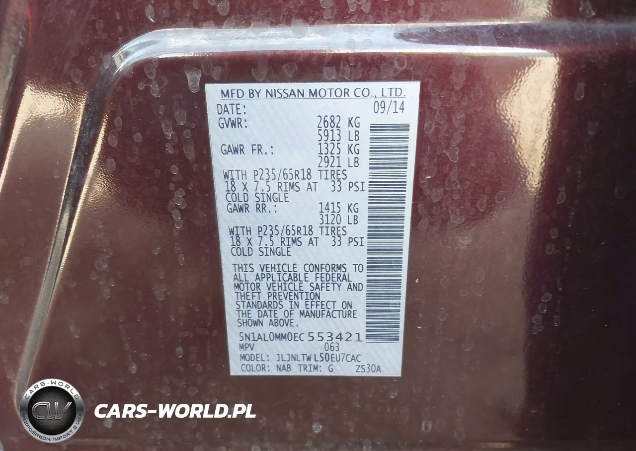 2014 Infiniti Qx60 VIN:5N1AL0MM0EC553421 - 9